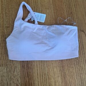 lululemon athletica Ribbed White Bra